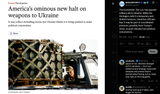 The Economist, The U.S. has paused military aid to Ukraine. While the Pentagon calls it a temporary and limited measure, Ukrainian officials fear 03-07-2025