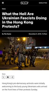 Ukraine in Hong Kong