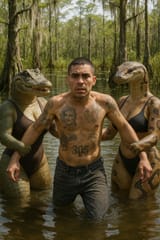 20250703_1419_Swamp Escape Struggle_simple_compose_01jz83hftregav0f7e8ddxm9sg