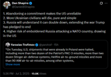 DanielBShapiro 02-07-2025 1. Abandoning a commitment makes the US unreliable, 2. More Ukrainian civilians will die, 3. Russia will understand it can double down,