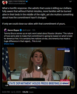 BohuslavskaKate, What a horrific response. She admits that russia is killing our civilians 02-07-2025 Tammy Bruce serves up an epic word salad about Russia-Ukraine HD