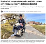 2024-11-12 Review into amputation underway after patient says wrong leg removed at Grace Hospital - Socialism Kills