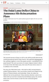 Dalai Lama reincarnation 