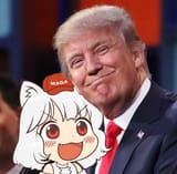 trump awoo hug