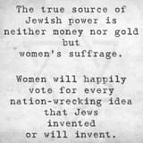 jewish power is womens suffrage