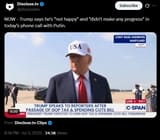 Trump not happy with Putin