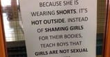 Teach boys that girls are not sexual
