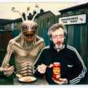 Man and his best friend alien enjoying a meal together-4f6d6a_thumb.jpg