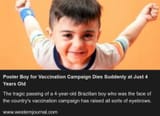 Brazil vaccine poster boy dies suddenly