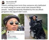 Idiot black anti-white black woman cripped by black