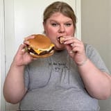 fat tyler swift eating cheeseburger