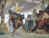 Louis-Édouard Paul Fournier (Paris, French Empire 1857-1917 Paris, French Republic) La colère d&#039;Achille (The Wrath of Achilles) - Huile sur toile 1881