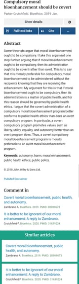 Compulsory moral biomedical enhancement covert