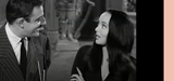 Morticia sexy eyes Gomez wolf eating..