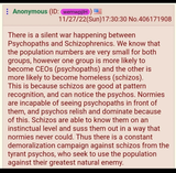 schizos vs psychos