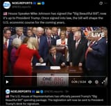 House Speaker Mike Johnson has signed the &#039;Big Beautiful Bill&#039;, now it’s up to President Trump. Once signed into law 03-07-2025 bill will shape the U.S. economic HD