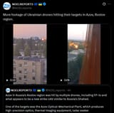 More footage of Ukrainian drones hitting their targets in Azov, Rostov region. 04-07-2025