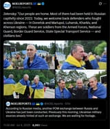 Zelensky, &#039;Our people are home. Most of them had been held in Russian captivity since 2022. Today, we welcome back defenders who fought&#039; 04-07-2025