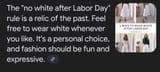Don&#039;t employ whites and everyday is labor day
