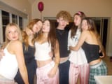 Pinterest - ella (ellaedwards2007) - PJ PARTY - a group of young women standing next to each other