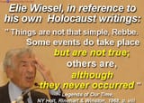 elie wiesel inreference to his own writings on the holocaust