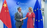Chinese Foreign Minister Wang Yi and the EU’s High Representative for Foreign Affairs and Security Policy Kajiit Kallas