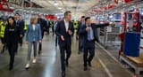 gavin newsom visits chinese factory