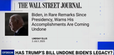 Biden laments Donald Trump has ‘undone’ his legacy - YouTube