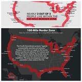 100 mile border zone Constitution doesn&#039;t apply