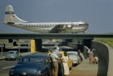 1950s airport plane bridge