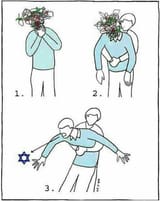 jew choking on star of david