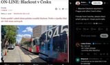 Massive blackout reported in Prague and other Czech cities. 04-07-2025