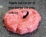 dimple-center-of-burger-for-even-cooking