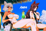 AI Awoos at the beach