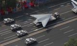 A GJ-11 stealth attack drone makes its parade debut during the National Day parade held in Beijing on October 1, 2019