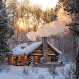 cozy-winter-cabin-stockcake