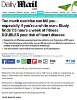 too much exercise