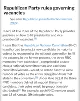 RNC Governing Vacancies