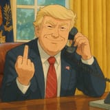 maga man at desk