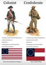 Colonists and Confederates were the same