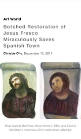 botched restoration of the jesus fresco
