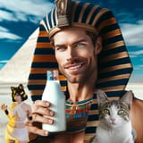 Cat girl Pyramid Me Cute Cat Egyptian Milk
