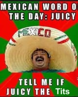 juicy mexican word of the day tits