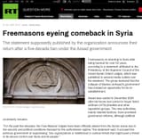 Syria globohomo Judeo-Masonic War supported by Israel and Da&#039;esh Freemasons back