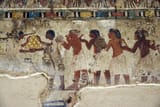 TT40, the tomb of Amenhotep Huy Transverse hall sout side of the east wall Overseeing the collection of Nubian tribute