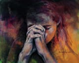 Praying by Dorina Costras