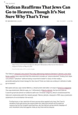 Pope jews heaven