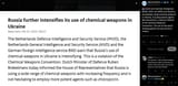 Dutch and German intelligence (MIVD, AIVD, and BND) say Russia is increasingly using chemical weapons in Ukraine, including deadly agents 04-07-2025 chloropicrin