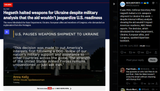 It was Pete. Defense Secretary Pete Hegseth halted a U.S. weapons shipment to Ukraine this week — despite internal military analysis showing the aid wouldn’t 04-07-2025 readiness, NBC