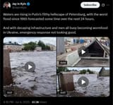 Waters are rising in Putin&#039;s filthy hellscape of Petersburg, with the worst flood since 1865 forecasted some time over the next 24 hours. 04-07-2025